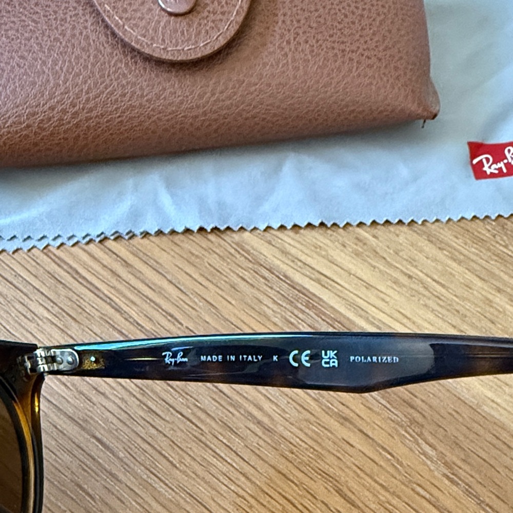 Ray-Ban RB2180 Brown Sunglasses with Brown Case - Picture 4 of 11